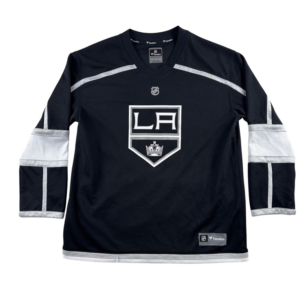 NHL Los‎ Angeles Kings Coleman #8 Fanatics Jersey Youth L/XL Hockey Black/White